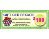 Gift Certificate $100.00 Gift Certificate $100.00